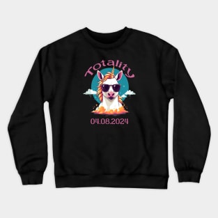 Unicorn Solar Eclipse Totality Design Crewneck Sweatshirt